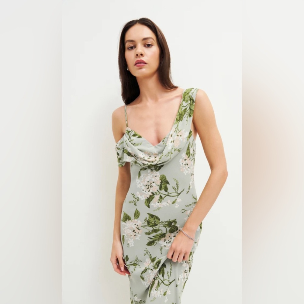 NWT Reformation Reya Dress Size 8 Tea Garden
